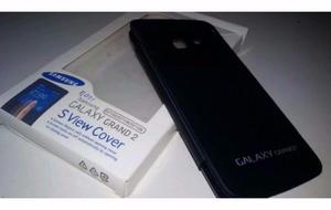 flip cover samsung grand 2, s view impecable