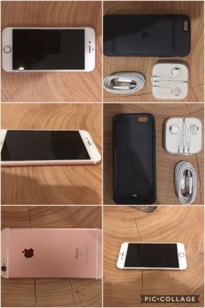 iPhone 6s, 64GB, ROSE GOLD IMPECABLE! CON ACCESORIOS EN