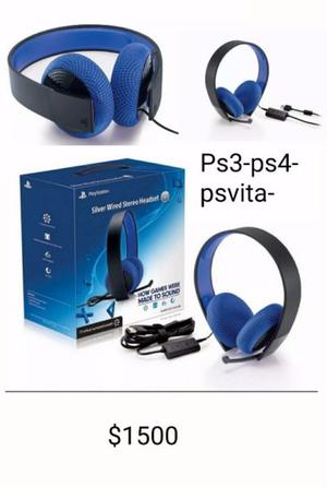 Auricular Headset Sony Con Cable Y Mic Para Ps3/ps4/vita