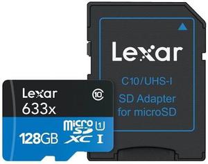 Memoria Lexar Micro Sdhc Uhs-i 128gb 633x 95mb/s 4k Full Hd