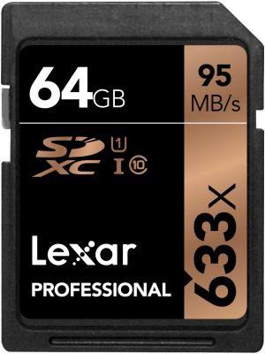 Memoria Lexar Sdxc 64gb Clase x 95mb/s Fullhd 4k