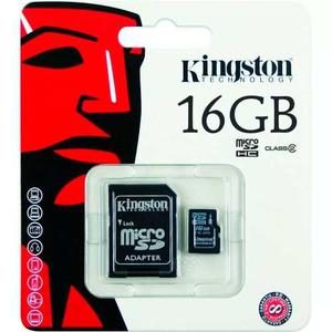 Memoria Micro Sd 16gb C10 Kingston Original Samsung Motorola