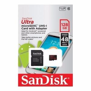 Memoria Micro Sd Sandisk 128gb Clase 10 Envio Sin Cargo