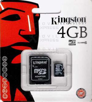 Memoria Sd Kingston 4gb Clase 4 Samsung Moto G Lg Lumia