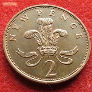 Moneda 2 New Pence () Reino Unido