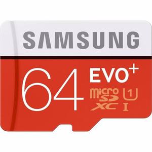 Samsung 64gb Evo Plus Clase 10 Micro Sdxc 80mb Con Adaptador