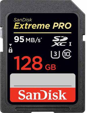 Sandisk Sd 128gb Sdxc Clase 10 Uhs-i U3 Extreme Pro 95mb/s