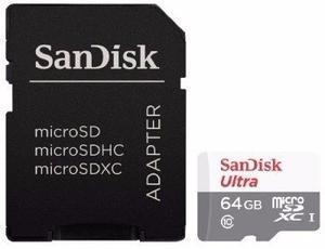 Tarjeta De Memoria Sandisk 64 Gb Ultra Clase 10 Micro Sd