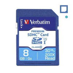 Tarjeta Memoria Verbatim Premium Sdhc 8gb U1 Full Hd Reflex