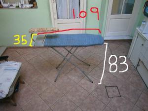 tabla de planchar con apoya brazo 1,09 largo x 35 ancho