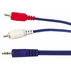 Cable Rca Miniplug Reforzado 5 Mts Nuevo!!!