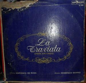LP vinilo nacional de Orquesta sinfonica de Roma La Traviata
