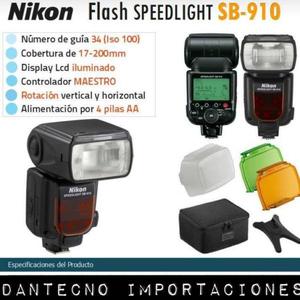 NIKON SB910 FLASH // NUEVOS EN CAJA CERRADA CON 6 MESES DE