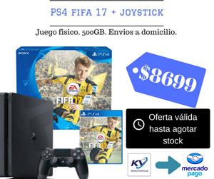 Play Station 4 (PS4) nuevas. Fifa 17. Joystick.