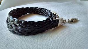 Pulsera De Hombre Cuero Trenzado - Mayma Queens Bijou