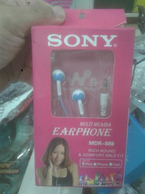 Auricular Sony color rosa. En caja. Precio fijo producto