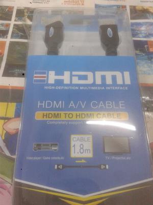 Cable hdmi nuevo en blister. De 1.8 mts. Es un local