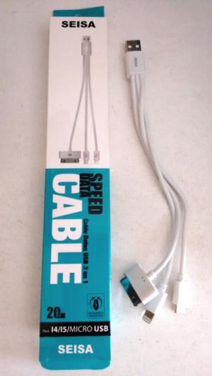 Cable usb 4 en 1. Para celulares