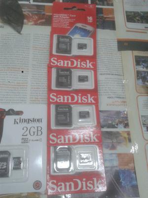 Micro sd 16 gb. Nueva clase 10 sandisk