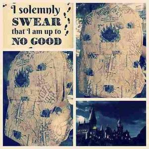 Mochila Marauders Map - Mapa Merodeador - Harry Potter