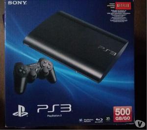 Ps3 Slim Impecable! 500 Gb! Con 4 Controles Y 4 Juegos!!