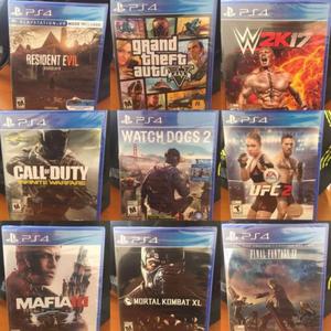 Juegos de ps4 nuevos sellados al mejor precio!