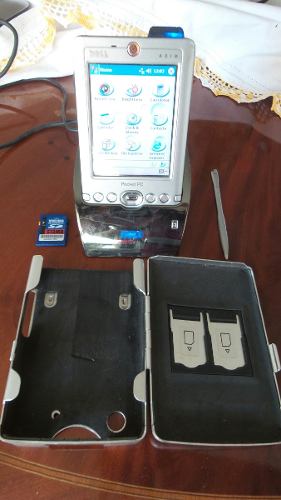 Pocket Pc Dell Axim Con Tarjeta De Memoria Y Base Cargadora