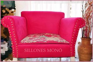 SILLON PANA FUCSIA