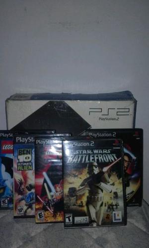 Vendo pley 2 con 5 juegos