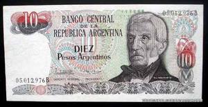 billete10 pesos argentinos serie b