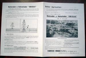 rotania & cia folleto original de la empresa en 2 hojas