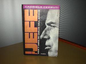 1 libro de el jefe (vida y obra de carlos saul menem) por