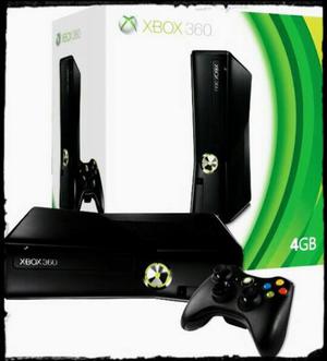 Consola Xbox 360 Slim 4 Gb + 2 Joystick + Juegos
