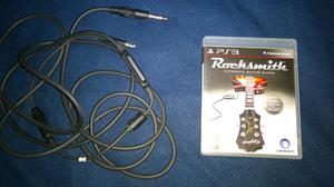 PS3 Rocksmith + cable original p/guitarra y bajo