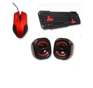 TECLADO-MOUSE-PARLANTES GAMER COMBO NOGANET STORMER