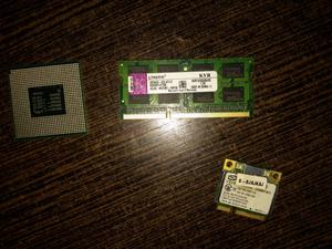 Vendo microprocesador memoria ram y placa wi-fi