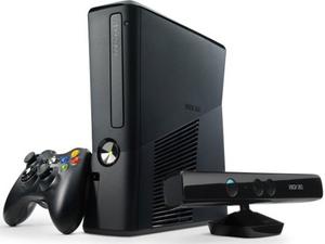 Xbox 360 C/ Kinect,flasheada Usada Con 5 Juegos