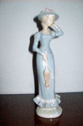 hermosa figura de porcelana - no lladro-