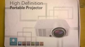 Mini Proyector Smart + Pantalla 80 Pulgadas Retractil