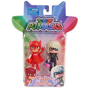 Muñecos Pj Masks Owlette Y Luna Girl Set X 2 Originales!!!