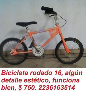 Bicicleta rodado 16