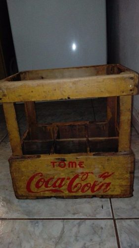 Cajon Antiguo Original De Coca Cola Envase Familiar