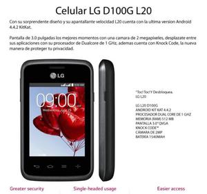 Celular LG L20