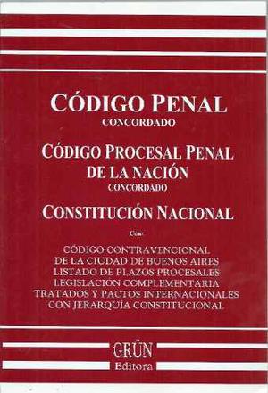 Codigo Penal Procesal Penal Contravencional Constitucio 