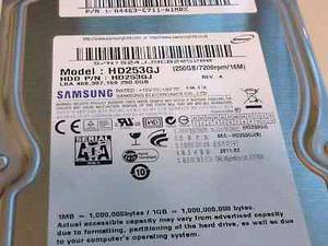 Disco duro Samsung sata de 250gb