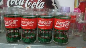 Lote X 4 Vasos Coca Cola Coleccion Distintos Paises