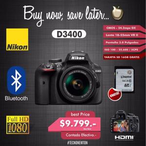 Nikon D Kit  VRII - 24mp Full Hd + TARJETA SD 16GB