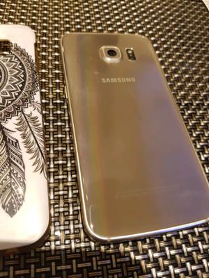 Samsung edge s6 dorado como nuevo sin rayas ni detalles