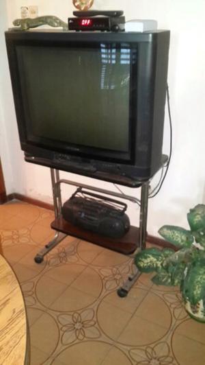 Vendo mesa con televisor
