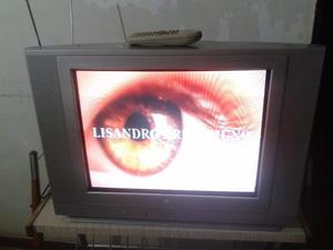 vendo televisor 21p LG usado con mesita con un buen estante
